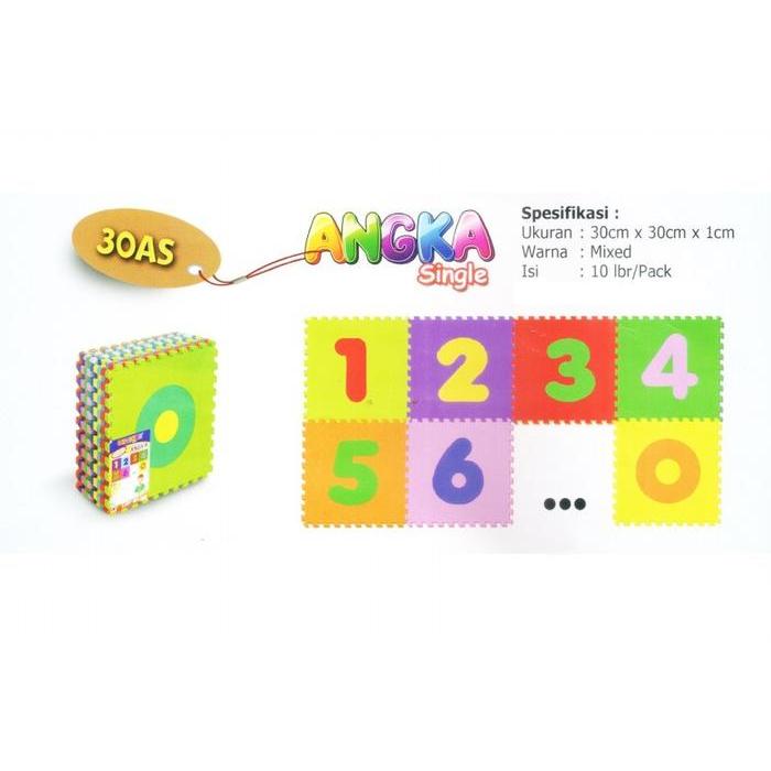 KARPET PUZZLE BUSA EVA EDUMATS ANGKA