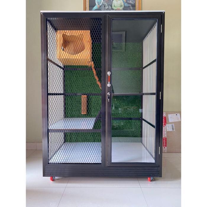 Kandang kucing alumunium cat room
