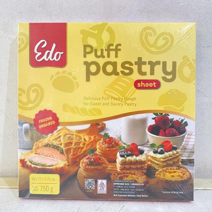 Edo Puff Pastry 750 gram edo puff pastry puff pastry