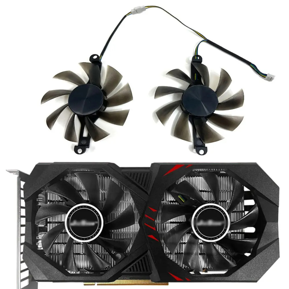 NEW 85MM GTX 1660TI RX 6600M GPU FAN For jieshuo RX 6600M jishuo GTX 1660 TI Graphics card cooling f