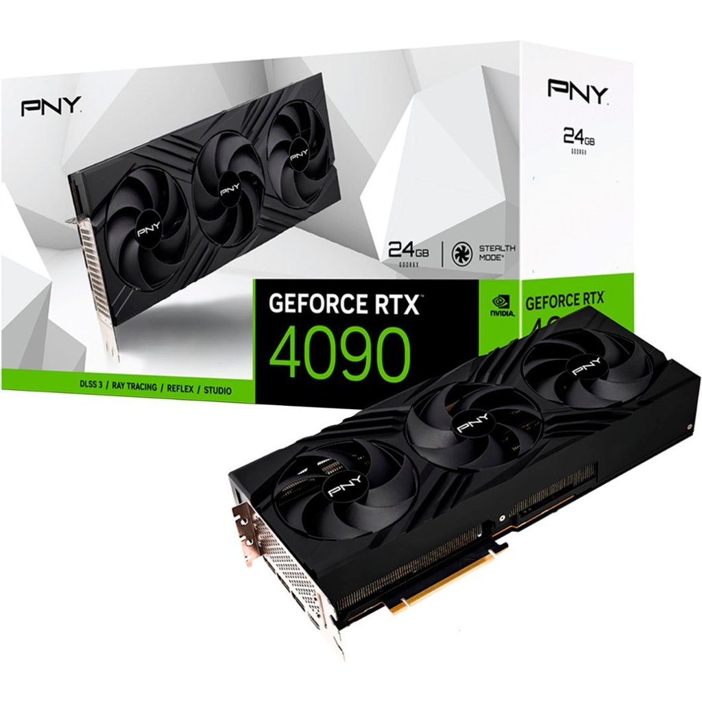 NVIDIA GeForce RTX 4090 24GB GDDR6X PCI Express 4.0 Graphics Card with Triple Fan and DLSS 3 - Black