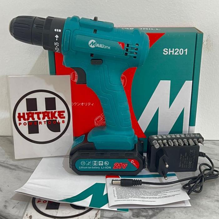Mailtank Sh201 Mesin Bor Baterai Cordless Drill 21V Mailtank