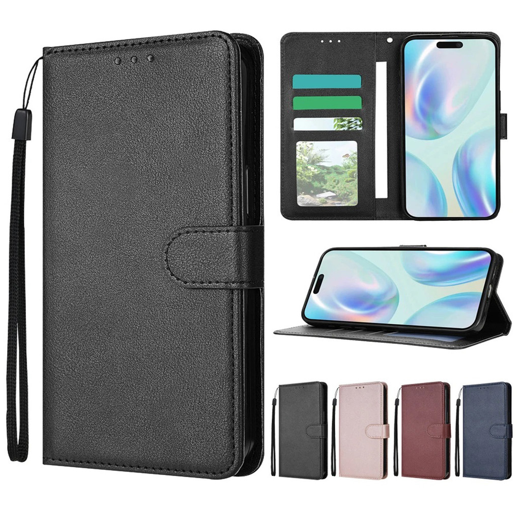Wallet Card Slot Frame Stand Magnetic Flip Phone Leather Case For iPhone 16e 16 Pro Max 15 Plus 14