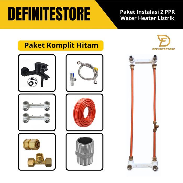 Instalasi Water Heater Listrik Gas Paket Perlengkapan Aksesoris Water Heater Instalasi Luar atau