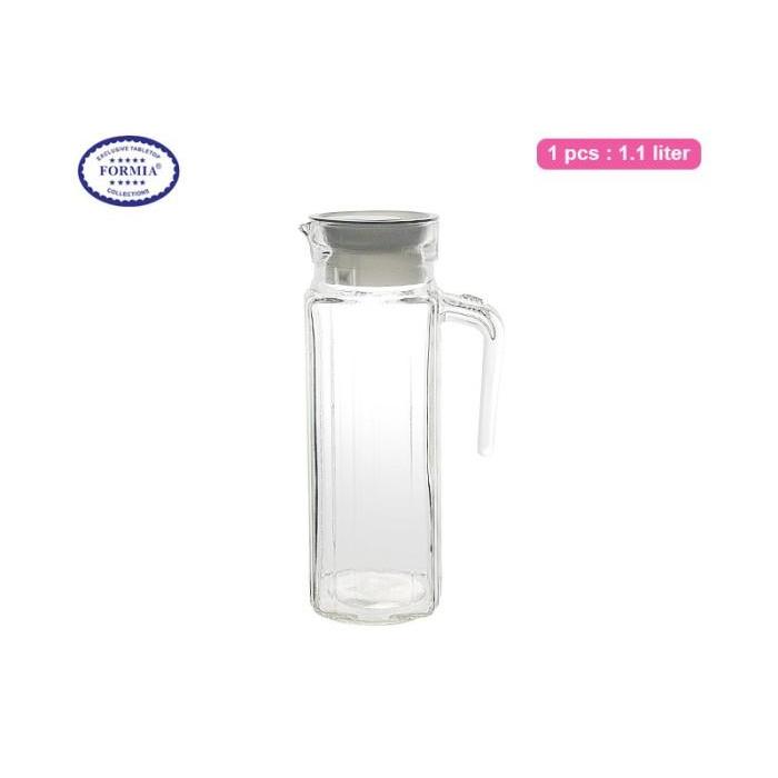 Formia Glass Pitcher Quanto FR7025 Teko Kaca Water Jug 1100 ml 1.1 L