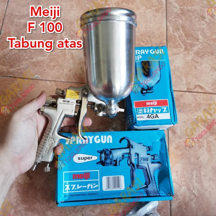 spray gun Meiji F100G tabung atas spraygun meiji F 100 spet alat cat