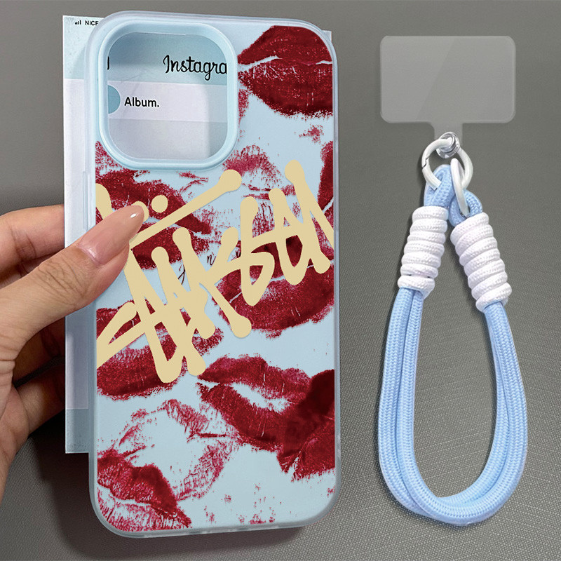 Cetakan Bibir Merah 2-In-1 Case Vivo T5 Pro 5G Y11d Y31d Pro V70 Fe Y05 Y400 V60 Lite Y21D Y29 5G Y1