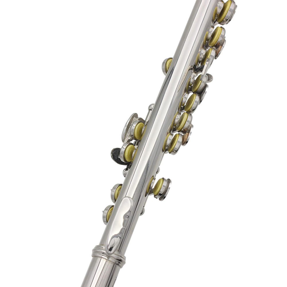 SLADE Piccolo Flute C Key Half-size Silvery Flute Instrument Parts Cupronickel Piccolo Flute For