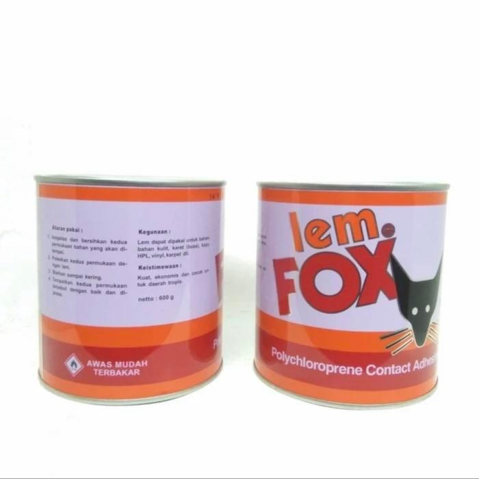 Lem Kuning Fox Kaleng 600 Ml Lem Aibon Lem Karpet Lem Sepatu Lem Hpl