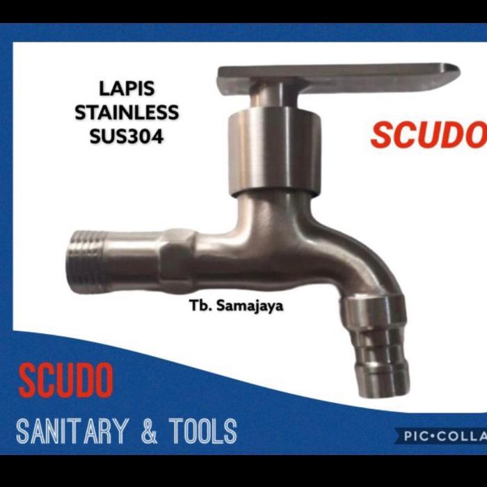 Kran Air STAINLESS SCUDO . Kran air stainless sus304 kran Taman TEBAL