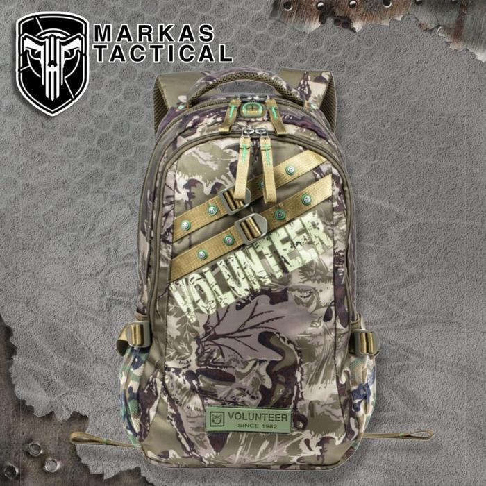 Tas ransel Volunteer (01) camo Tas Volunter Camo Tas Gunung tas tactical oudoor luar ruangan
