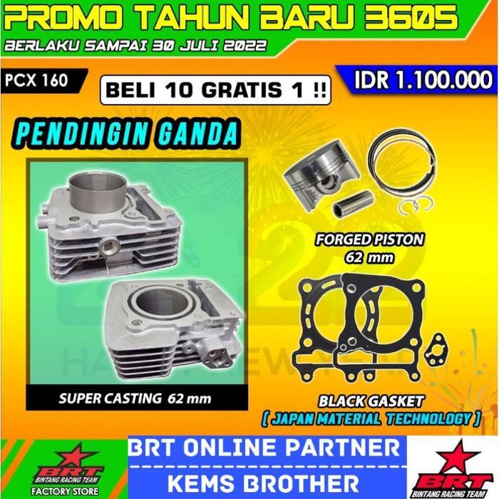 Blok Brt Pcx 160 Vario 160 Super Casting Iron Double Cooler