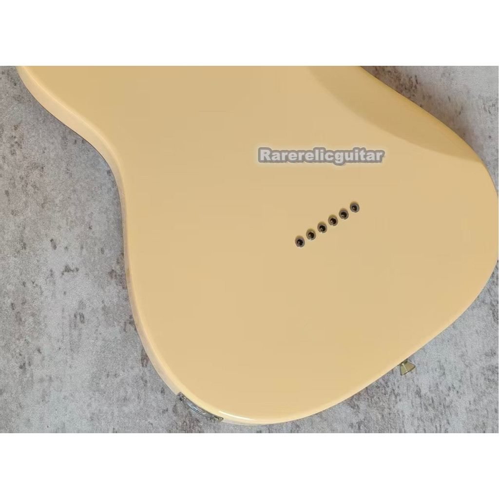 Custom 6 Strings Cream Electric Guitar,SSS Pickups, Abalone Binding, Tortoiseshell Pickguard