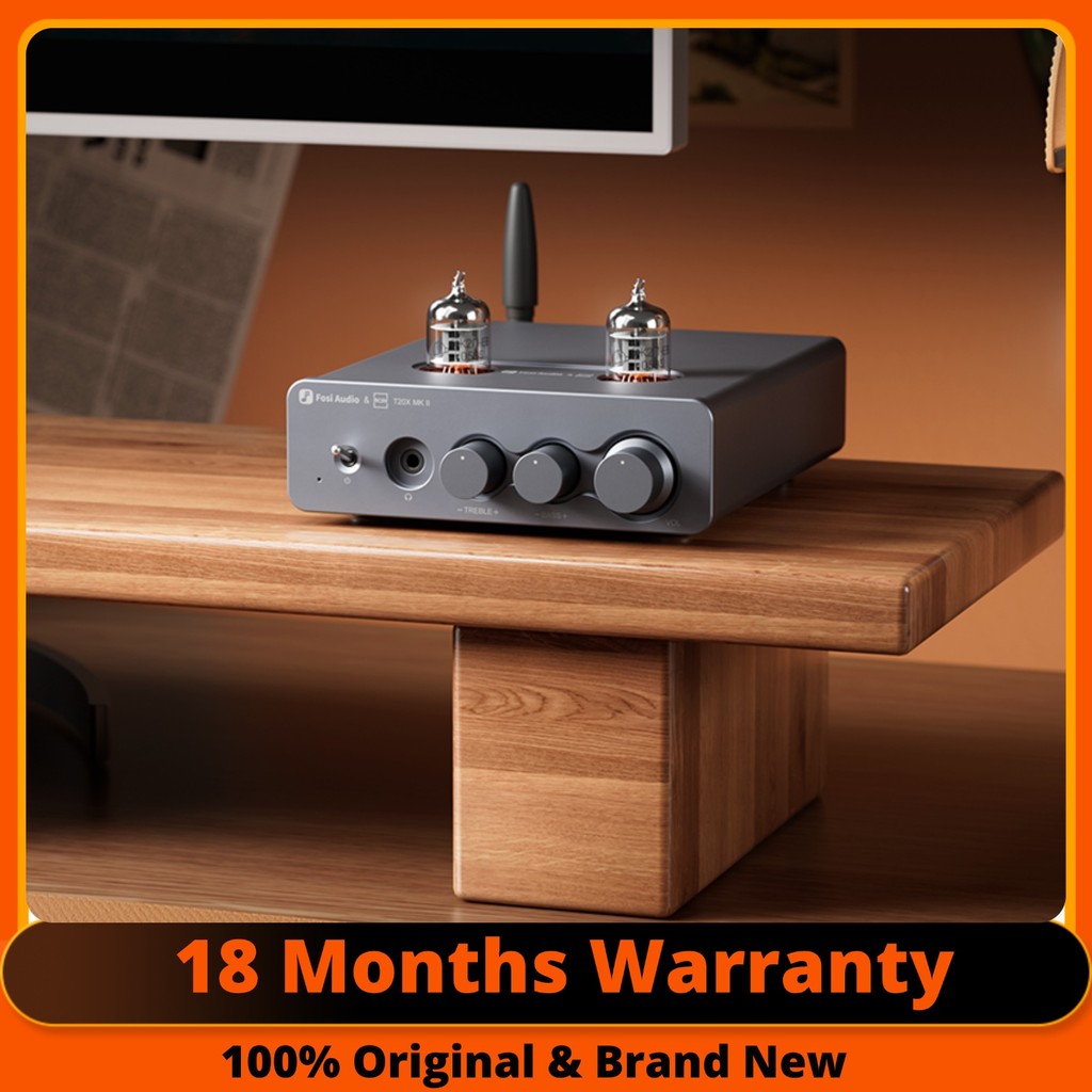 Fosi Audio T20X MKII BluetoothTube Amplifier 150W*2 Class D Stereo Power Amp For Home Theater