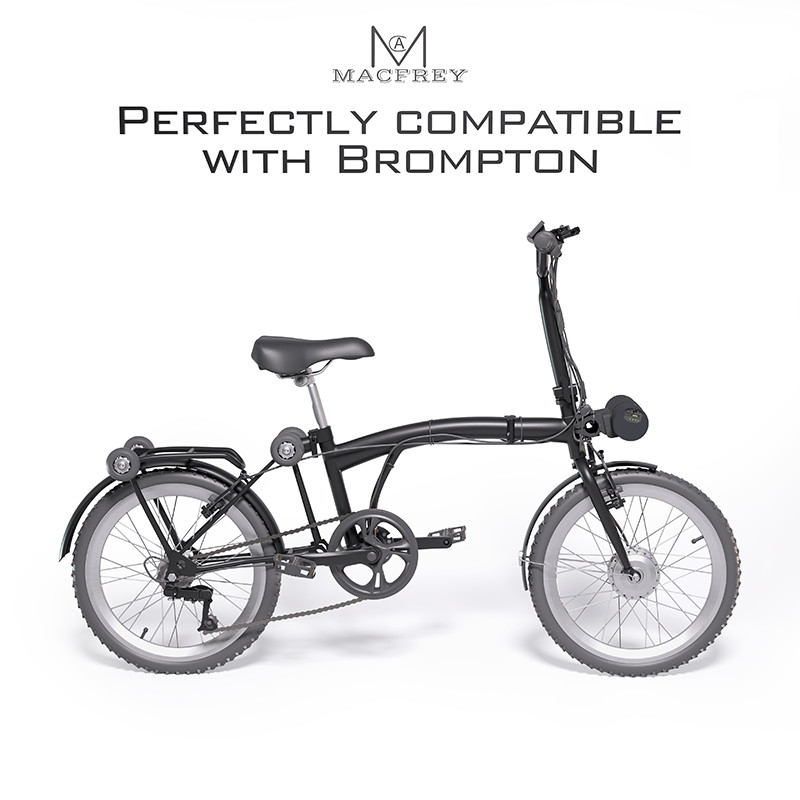 MACFREY Brompton E-Bike Conversion Kits E Bike motor Kits 36V10AH Battery,Bike to Electric Bike