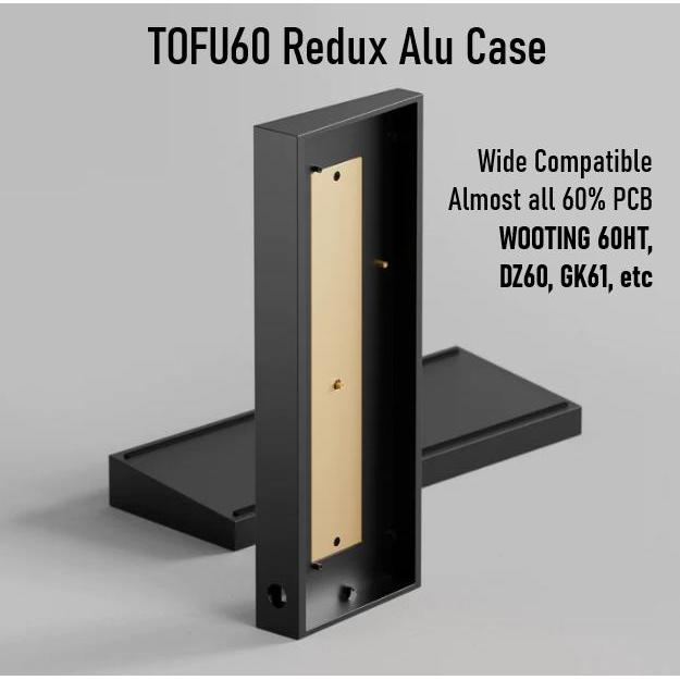 TOFU60 REDUX Alumunium 60 % Mechanical Keyboard CASE - KBDFans