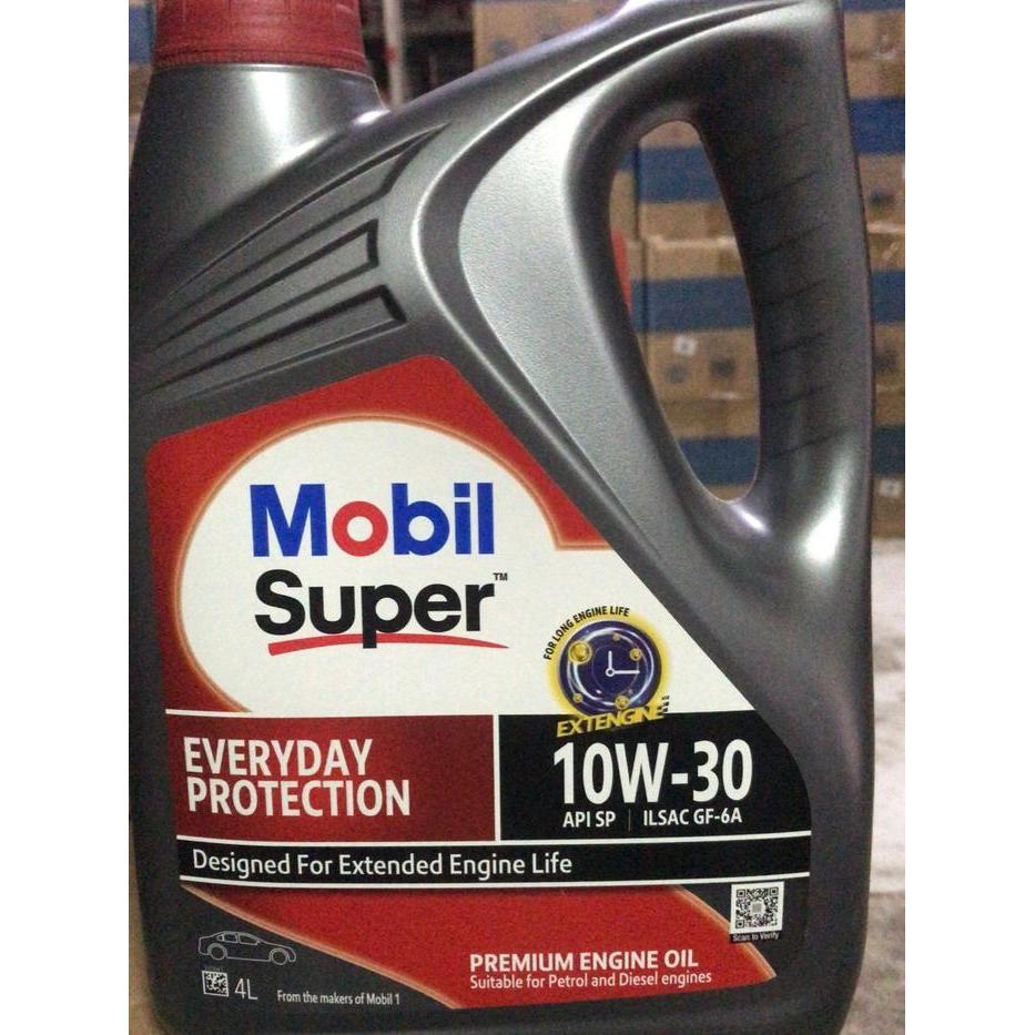 oli mesin mobil one super everyday protection 10w-30 10w30 4lt