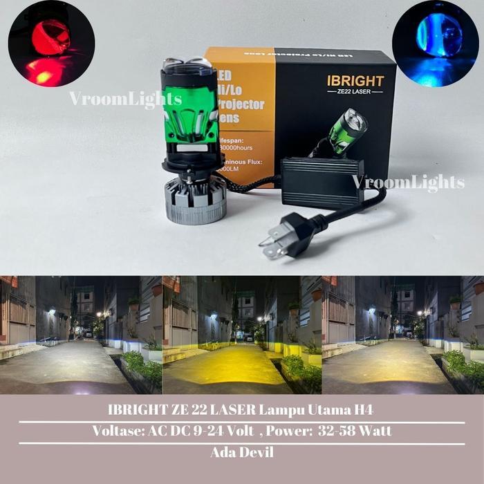 Ibright Tipe Ze22 Laser Lampu Utama H4 Led Termurah