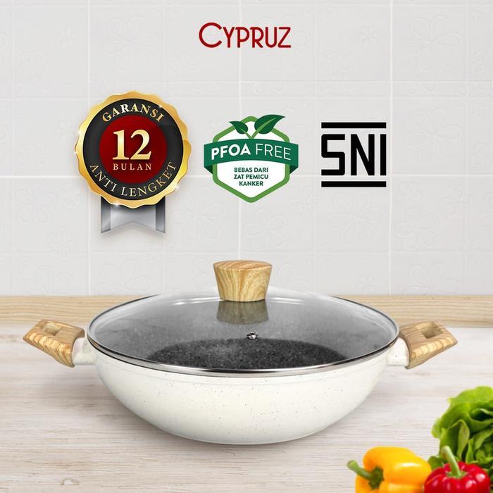 Panci Keramik Kuali Keramik Wajan Anti Lengket Granite Free Pfoa Tebal Co
