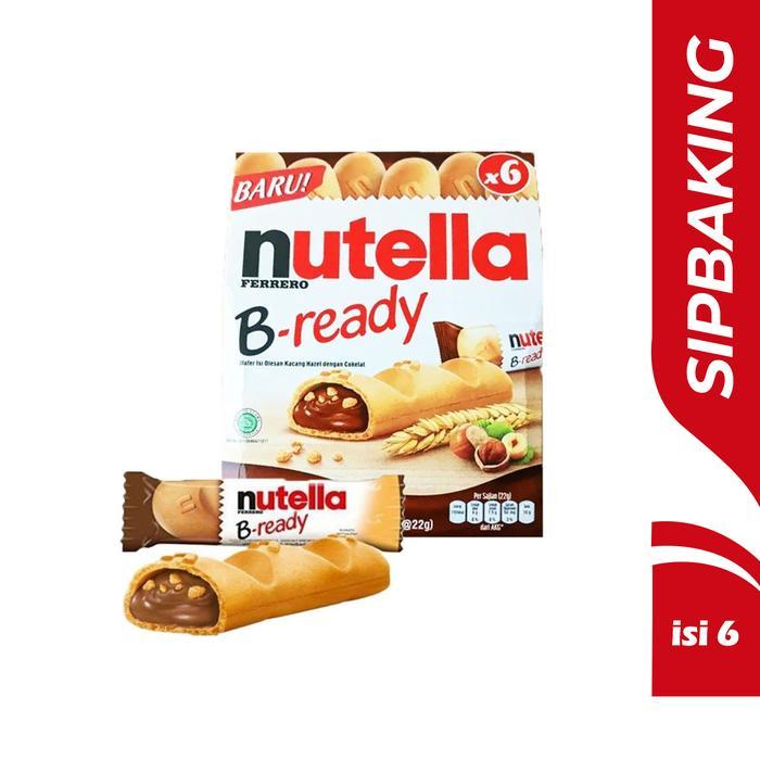 "New" Nutella B Ready Ferrero Wafer Coklat Kacang Hazelnut HALAL