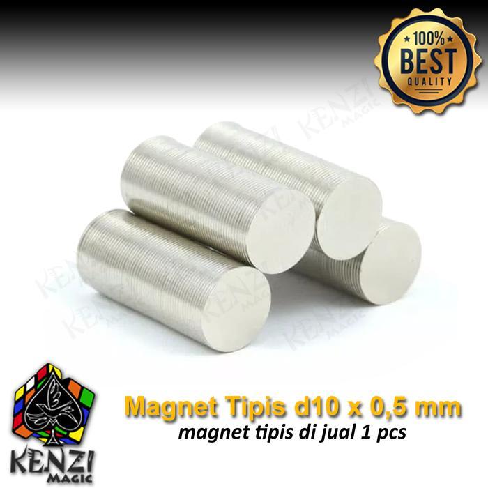 "New" Magnet Tipis 0.5mm Magnet 10*0.5mm Magnet tipis 10 x 0.5mm