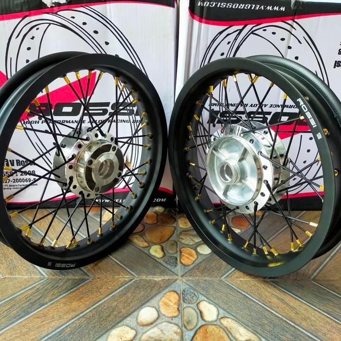 velg set rossi 185 250 ring 14 tromol set Revo 110 Revo absolute Revo fit karisma Supra x 125 Supra