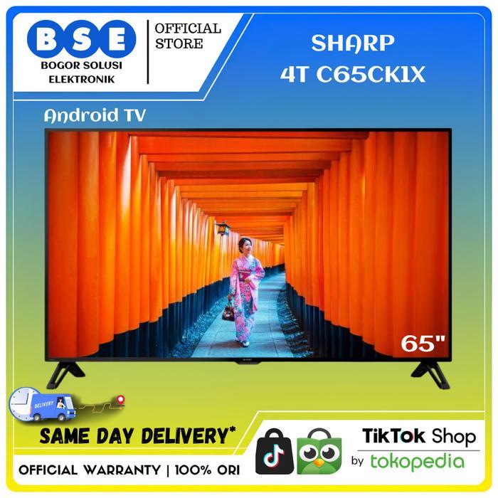 TV LED SHARP 4T-C65CK1X 4K UHD HDR ANDROID TV 65 INCH 4T C65CK1X 65"