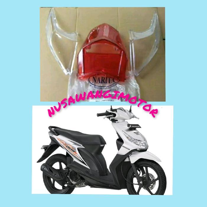 Mika Kaca Lampu Rem Stop Belakang Beat Karbu Lama Termurah