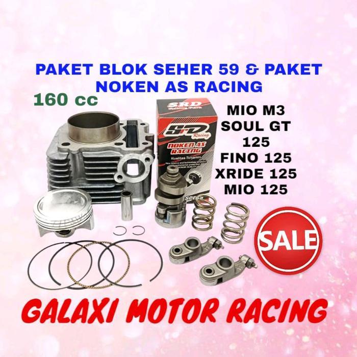 Paket Blok Seher Bore Up 59 Mio M3 Mio 125 Fino 125 Xride 125 Noken As Racing