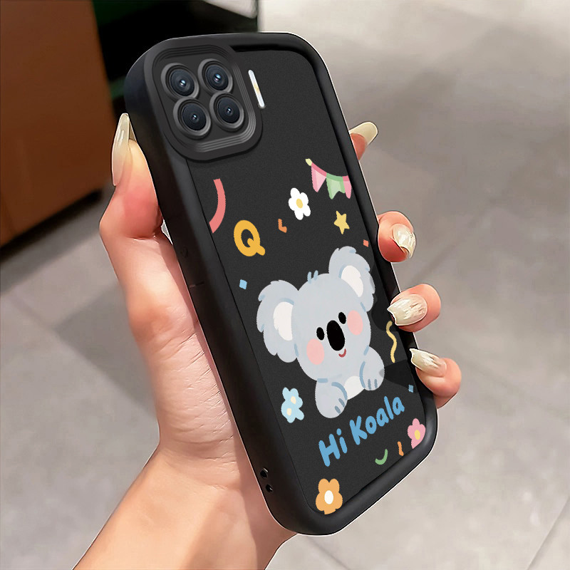 Casing Hp OPPO A93 F17 Pro OPPO Reno 4F Reno 4 Lite Case Koala kecil kartun Kasing silikon Cesing Ba