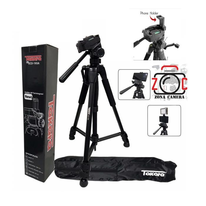 Tripod Takara 193A New Versi Video Tripot Vlog Smartphone Hp Youtube Aksesoris Kamera