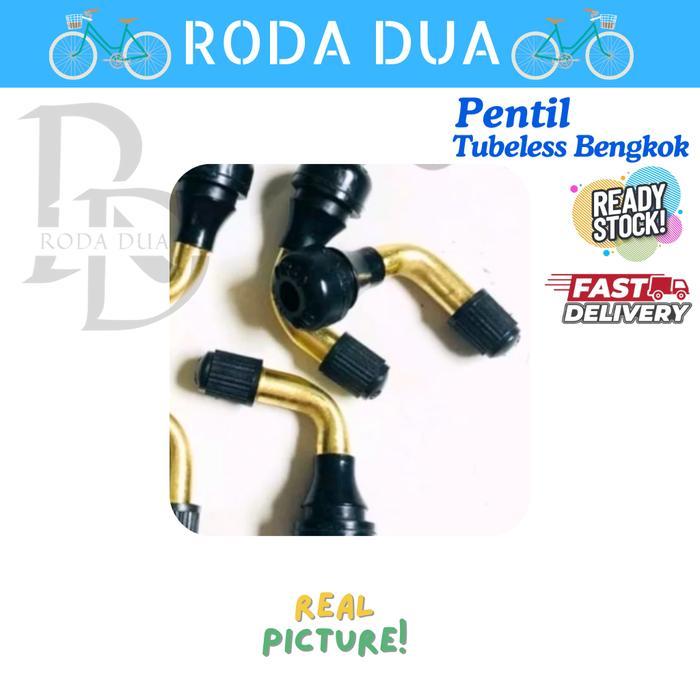 Pentil Ban Tubeless Bengkok Sepeda Listrik