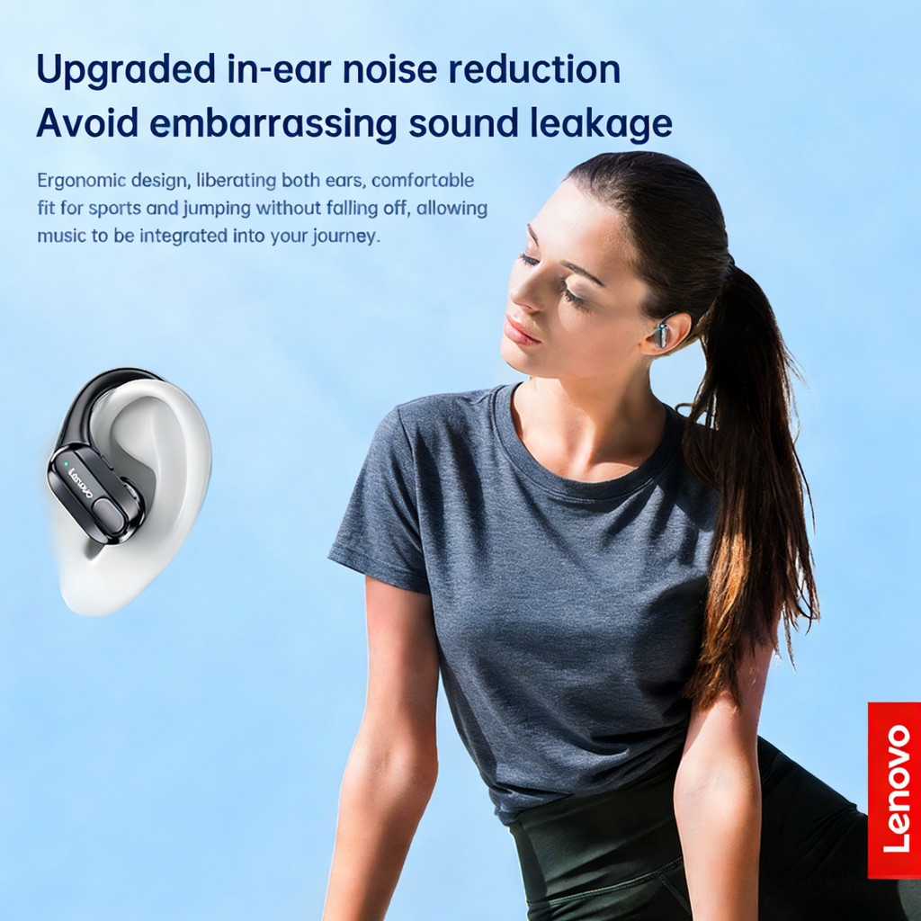 Original Lenovo XT80 Sports Wireless Earphones with Mics, LED Power Display,Hifi Stereo Sound