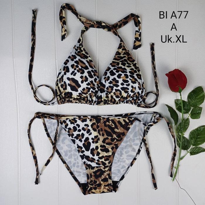 Bikini Set Bi A77 Ada Spon Tali Ikatnya Lebar Swimwear Murah