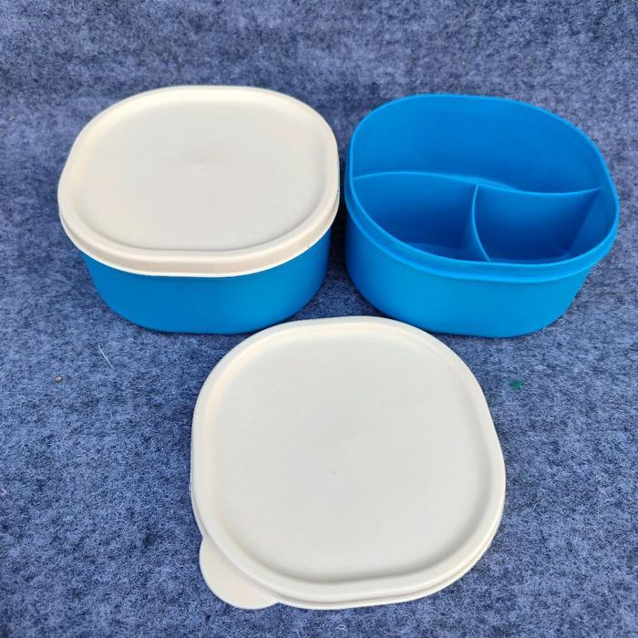 Paket 1-3 Pcs Lunch box Imari 3 Sekat Clio Plastik-Tempat Makan-Kotak Bekal Anak Tk Dan SD Saouvenir