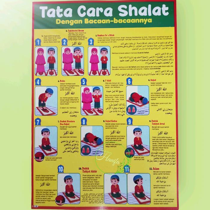 Poster Edukasi Tata Cara Sholat Pria Paud