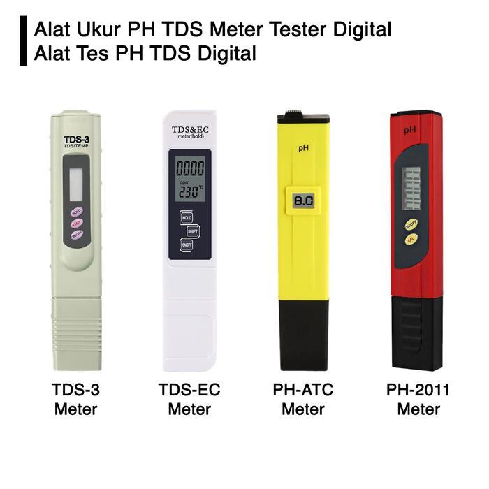 Alat Ukur Tester Hidroponik Air Aquarium Kolam Ikan PH EC TDS 3 Meter