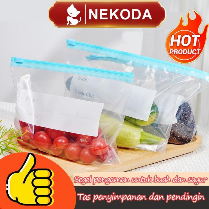 Ziplock Fresh BagKantong plastik ziplock reusable Plastik Makanan Penyimpanan Makanan Makanan