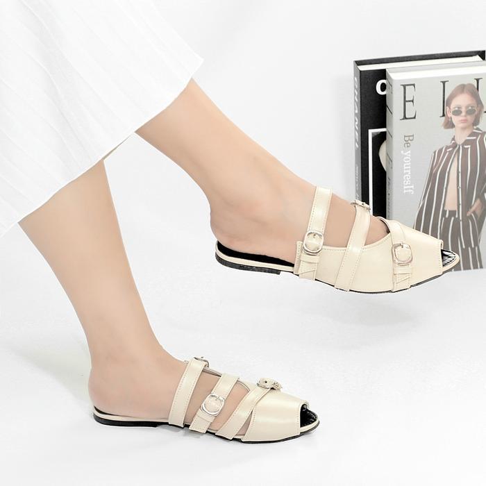 Donatello - Stories Sandal Slip On Mules Camelia Wanita Shoes Sendal Selop