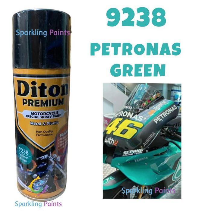 PROMO Pilox Diton Premium Petronas Green 9238 400ml Warna Tosca Gren Blue Toska Ijo Hijau Biru Cat