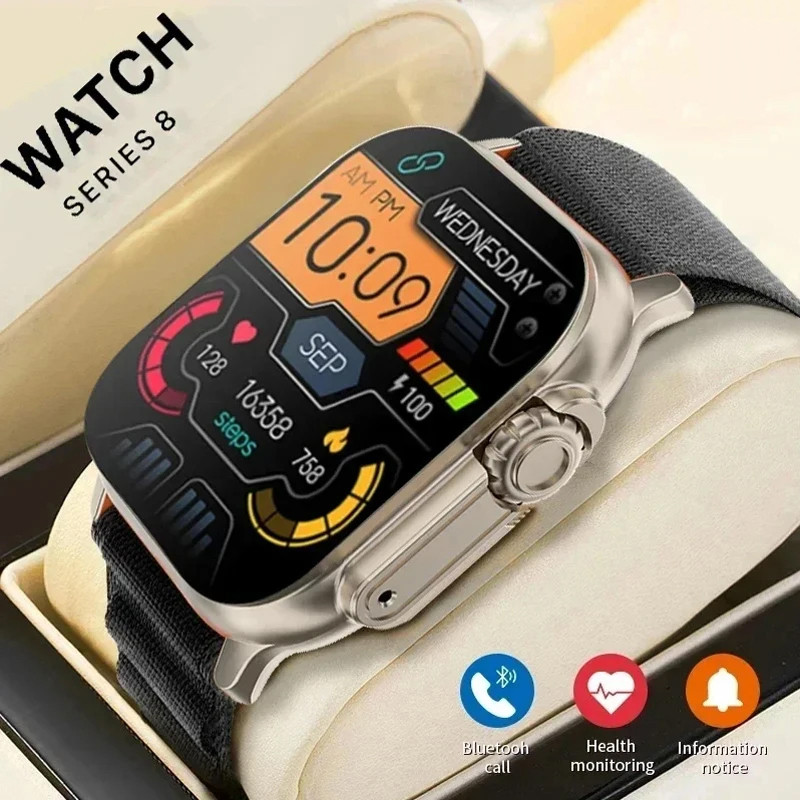 New Watch T800 U2 Smart Watch 2025 New Men Women Bluetooth Music Games Wireless Charging Smart watch