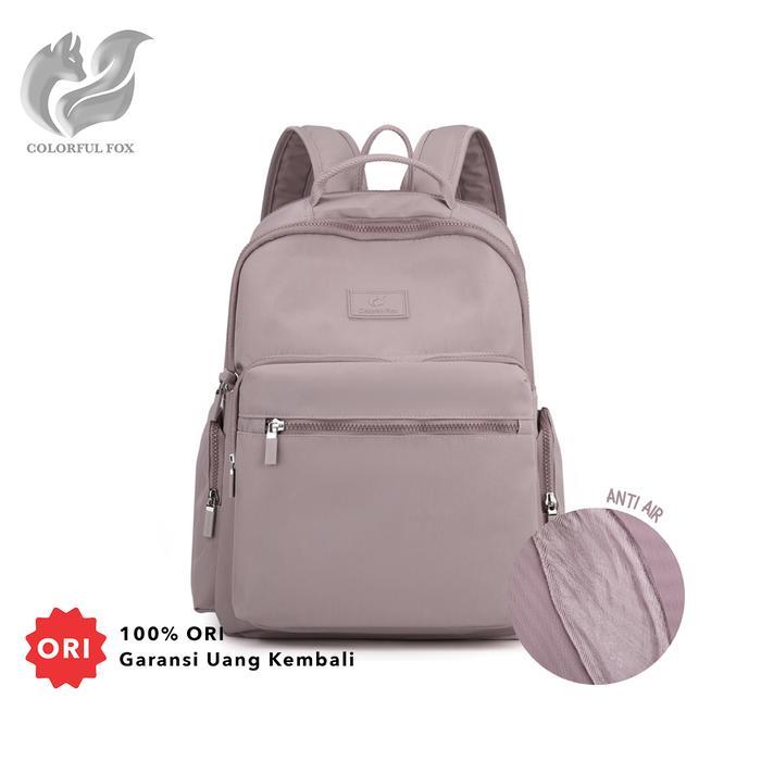 Tas Ransel Wanita Korean Style Backpack Anti Air COLORFUL FOX 0459