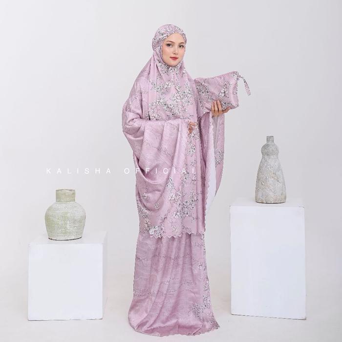 Mukena Silky Mukena Motif Mukena Dewasa Motif Mukena Lasercut Kalisha Terbaru