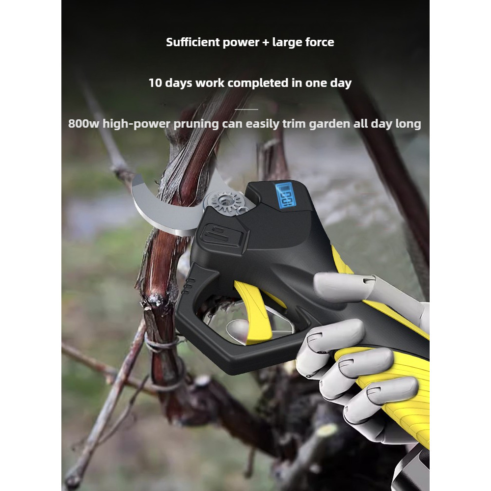 Electric pruning shears Electric scissors cut branches Lithium battery rechargeable type Pruning