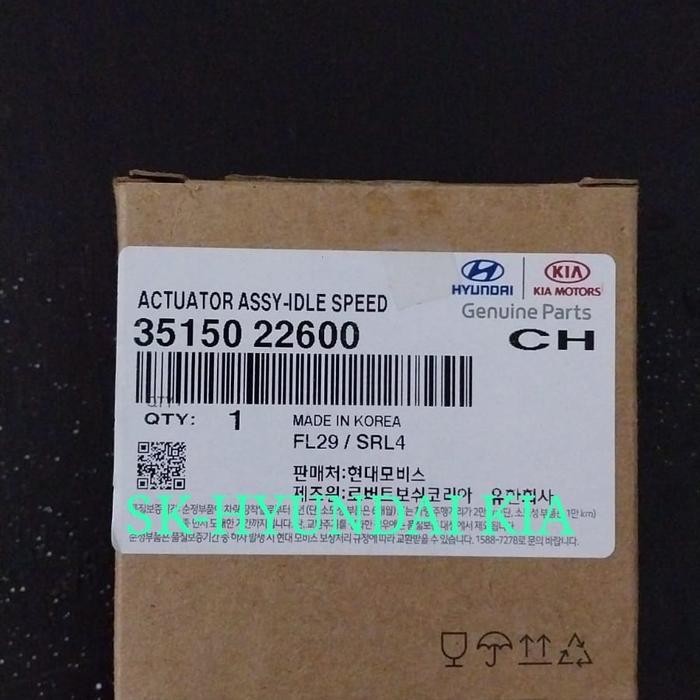 Sensor Isc Actuator Assy Idle Speed 35150-22600 Hyundai Avega Verna Excel 2 - Asli Asli Partt