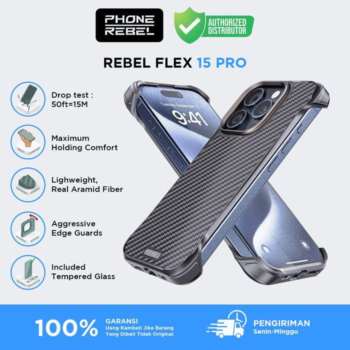 PHONE REBEL Gen5 Magsafe Case Rebel Flex for iPhone 15 pro