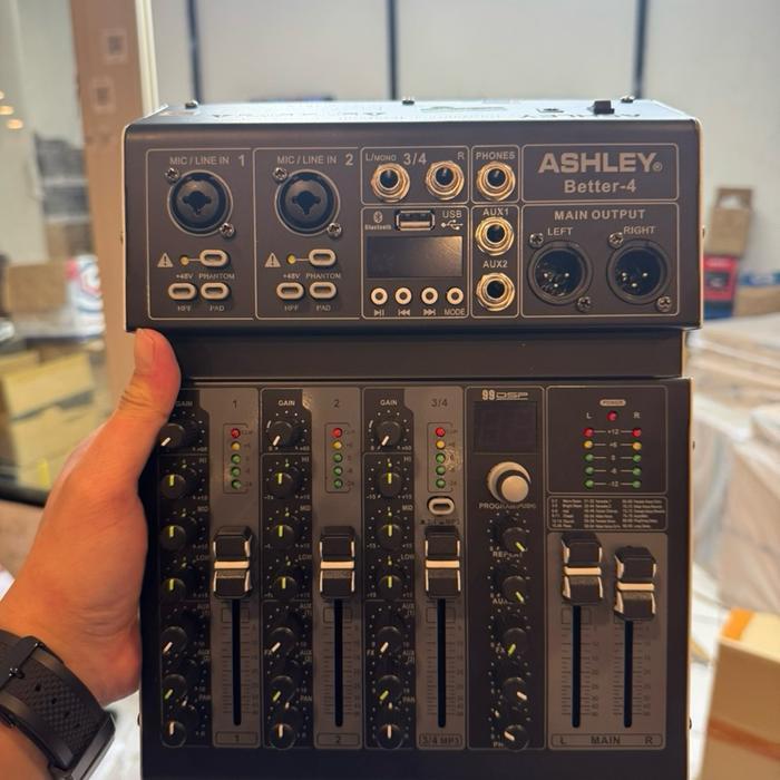 Mixer Audio ASHLEY BETTER 4 New ORIGINAL EFEK DIGITAL Monitor Pc
