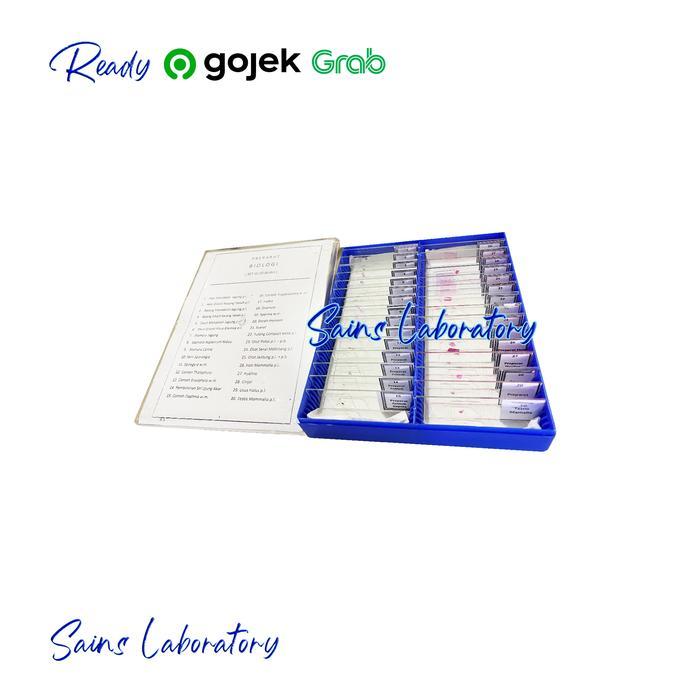 Ready Preparat Biologi 1 Set 30 Jenis Awetan Preparat Set Mikroslaid Biologi