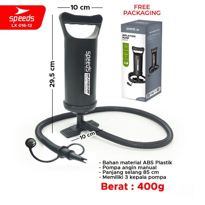 SPEEDS Pompa Angin Tangan Pompa Angin Manual Pompa Pelampung Anak Kasur Angin Pompa Udara Manual