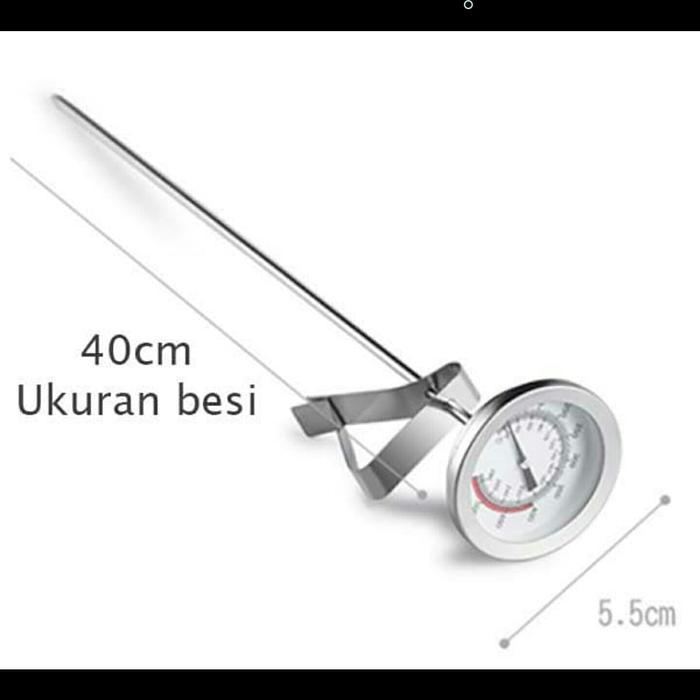 Bimetal Frying Thermometer 40 Cm Ukur Suhu Minyak Air Analog 40Cm